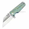 Artisan Proponent Flipper Framelock Knife, S35VN, Titanium Blue/Gold, 1820GBU03