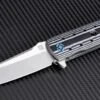 Artisan Cutlery Virginia Flipper Folding Knife, S35VN, G10 Black/White, 1807GBWS