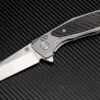 Artisan Cutlery Falcon Flipper Framelock Knife, S35VN, Titanium/CF, 1809GGYS -Artisan Cutlery Shop ATZ1809GGYS