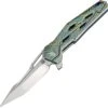 Artisan Cutlery Interceptor Flipper Folding Knife, S35VN, Titanium, 1812GBU03 -Artisan Cutlery Shop ATZ1812GBU03