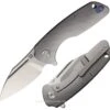 Artisan Cutlery Wren Flipper Framelock Knife, S35VN, Titanium Grey, 1825GGYS