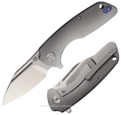 Artisan Cutlery Wren Flipper Framelock Knife, S35VN, Titanium Grey, 1825GGYS
