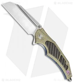 Artisan Cutlery Apache Frame Lock Knife Blue Stripe Ti/CF (3.5" Satin S35VN)