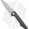 Artisan Cutlery Archaeo Liner Lock Flipper Knife Black CF (3.75" Stonewash)
