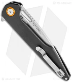 Artisan Cutlery Archaeo Liner Lock Knife Smooth Black G-10 (3.75" Stonewash) -Artisan Cutlery Shop Artisan Cutlery Archaeo LL Smooth Black G 10 SW ATZ1821PBKC BHQ 102915 jr side