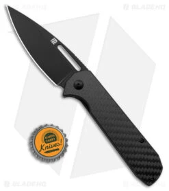 Artisan Cutlery Arion Liner Lock Knife Carbon Fiber (3.75" Black AR-RPM9) -Artisan Cutlery Shop Artisan Cutlery Arion FL CF Black BHQ 174999 jr bottlecap