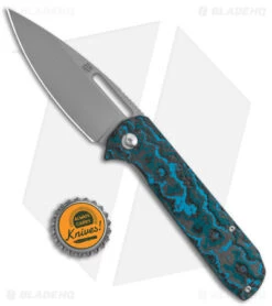 Artisan Cutlery Arion Ti Frame Lock Knife Arctic Storm Fat Carbon (3.6" BB) -Artisan Cutlery Shop Artisan Cutlery Arion Ti FL Arctic Storm Fat Carbon BB BHQ 147530 jr bottlecap
