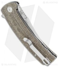 Artisan Cutlery Arroyo Liner Lock Knife OD Green Micarta (3.4" Satin) 1845P-ODG -Artisan Cutlery Shop Artisan Cutlery Arroyo OD Green Micarta SW 1845P ODG BHQ 119572 jr side