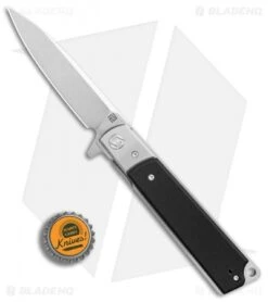 Artisan Cutlery Classic Liner Lock Knife Textured Black G-10 (3.8" Satin) -Artisan Cutlery Shop Artisan Cutlery Classic Black G10 Satin BHQ 87212 er bottlecap