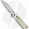 Artisan Cutlery Classic Liner Lock Knife Textured Green G-10 (3.8" Damascus)