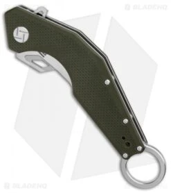 Artisan Cutlery Cobra Liner Lock Knife Green G-10 (3.5" Satin D2) -Artisan Cutlery Shop Artisan Cutlery Cobra Green G10 Satin BHQ 87227 er spine