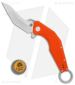 Artisan Cutlery Cobra Liner Lock Knife Orange G-10 (3.5" Satin) -Artisan Cutlery Shop Artisan Cutlery Cobra Orange G10 Satin BHQ 87132 er bottlecap