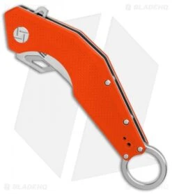Artisan Cutlery Cobra Liner Lock Knife Orange G-10 (3.5" Satin) -Artisan Cutlery Shop Artisan Cutlery Cobra Orange G10 Satin BHQ 87132 er spine