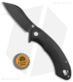 Artisan Cutlery Eterno Liner Lock Knife Smooth Black G-10 (3.5" Black D2) -Artisan Cutlery Shop Artisan Cutlery Eterno LL Smooth Black G 10 Black BHQ 95808 jr bottlecap