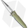 Artisan Cutlery Hornet Liner Lock Knife Green Stripe Ti (3.54" Satin S35VN)