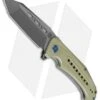 Artisan Cutlery Jungle Liner Lock Knife Textured Green G-10 (3.8" Black D2)