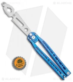Artisan Cutlery Kinetic-Tool Automatic Butterfly Tool Blue Titanium (4" SW) -Artisan Cutlery Shop Artisan Cutlery Kinetic Tool Auto Butterfly Blue Ti SW BHQ 112058 jr bottlecap