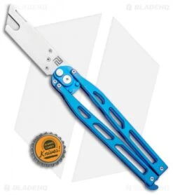 Artisan Cutlery Kinetic-Tool Automatic Butterfly Tool Blue Ti (2.8" SW) -Artisan Cutlery Shop Artisan Cutlery Kinetic Tool Auto Butterfly Opener Tool Blue Ti 1823GO BU BHQ 95864 jr bottlecap
