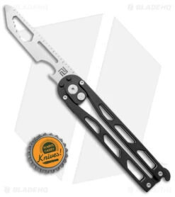 Artisan Cutlery Kinetic-Tool Automatic Butterfly Tool Black Ti (3.3" Stonewash) -Artisan Cutlery Shop Artisan Cutlery Kinetic Tool Auto Butterfly Tool Black Ti SW BHQ 144899 jr bottlecap