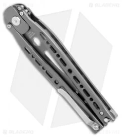 Artisan Cutlery Kinetic-Tool Automatic Butterfly Tool Gray Steel (4" Gray) -Artisan Cutlery Shop Artisan Cutlery Kinetic Tool Auto Butterfly Tool Gray Aluminum Gray 1831 GY BHQ 107382 jr side