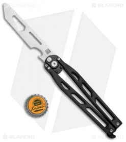 Artisan Cutlery Kinetic-Tool Automatic Butterfly Tool Black Ti (4" Satin) -Artisan Cutlery Shop Artisan Cutlery Kinetic Tool Auto Butterfly Tool Gray Black Ti Satin 1823G BK BHQ 94495 jr bottlecap