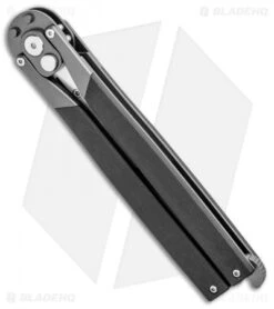 Artisan Cutlery Kinetic-Tool Automatic Butterfly Tool Round Black G-10 (2.8" SW) -Artisan Cutlery Shop Artisan Cutlery Kinetic Tool Auto Butterfly Tool Opener Curved Black G 10 1823PO BKC BHQ 95871 jr side