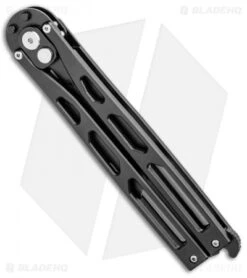 Artisan Cutlery Kinetic-Tool Automatic Butterfly Tool Black SS (2.8" Black) -Artisan Cutlery Shop Artisan Cutlery Kinetic Tool Auto Butterfly Tool Opener Curved Black Stainless 1823PO BK BHQ 95867 jr side