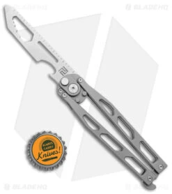 Artisan Cutlery Kinetic-Tool Automatic Butterfly Tool Titanium (3.3" Stonewash) -Artisan Cutlery Shop Artisan Cutlery Kinetic Tool Auto Butterfly Tool Ti SW BHQ 144900 jr bottlecap