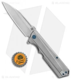 Artisan Cutlery Littoral Frame Lock Knife Gray Titanium (3.75" Stonewash) -Artisan Cutlery Shop Artisan Cutlery Littoral Gray Ti SW BHQ 85000 er bottlecap