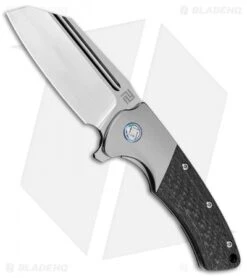 Artisan Cutlery Mastiff Frame Lock Knife Gray CF/Ti (3.5" Satin CPM-S35VN)