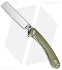 Artisan Cutlery Orthodox Liner Lock Knife OD Green G-10 (3.5" Stonewash)