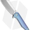 Artisan Cutlery Osprey Frame Lock Knife Blue Titanium (3.6" Stonewash)