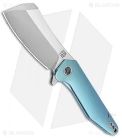 Artisan Cutlery Osprey Frame Lock Knife Green Ti (3.6" Satin CPM-S35VN)