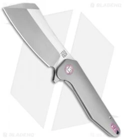 Artisan Cutlery Osprey Frame Lock Knife Gray Ti (3.6" Satin Bohler M390)