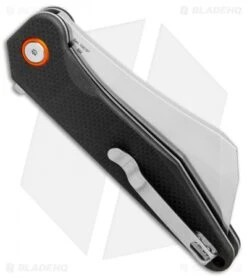 Artisan Cutlery Osprey Liner Lock Knife Textured Black G-10 (3.6" Stonewash) -Artisan Cutlery Shop Artisan Cutlery Osprey Textured Black G10 SW BHQ 87112 er side