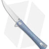 Artisan Cutlery S Waistline LinerLock Knife Blue Titanium (4" Satin Bohler M390)