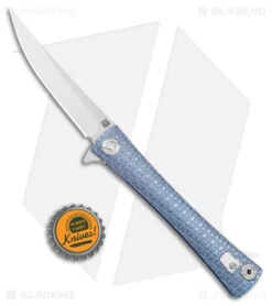 Artisan Cutlery S Waistline LinerLock Knife Blue Titanium (4" Satin Bohler M390) -Artisan Cutlery Shop Artisan Cutlery S Waistline LL Blue Ti Satin BHQ 86494 jr bottlecap
