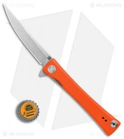 Artisan Cutlery S Waistline Liner Lock Knife Orange G-10 (4" Stonewash) -Artisan Cutlery Shop Artisan Cutlery S Waistline Orange G10 SW BHQ 87117 er bottlecap