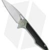 Artisan Cutlery Small Archaeo Frame Lock Flipper Knife Blue/Green CF (3" Satin)