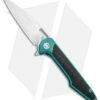 Artisan Cutlery Small Archaeo Frame Lock Flipper Knife Green Ti/CF (3" Satin) -Artisan Cutlery Shop Artisan Cutlery Small Archaeo FL Green Ti CF Satin ATZ1821GSGNM BHQ 93344 jr