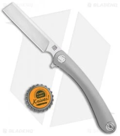 Artisan Cutlery Small Orthodox Frame Lock Knife Gray (2.75" Satin CPM-S35VN) -Artisan Cutlery Shop Artisan Cutlery Small Orthodox FL Gray Satin ATZ1817GSGYS BHQ 90060 jr bottlecap
