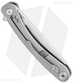 Artisan Cutlery Small Orthodox Frame Lock Knife Gray (2.75" Satin CPM-S35VN) -Artisan Cutlery Shop Artisan Cutlery Small Orthodox FL Gray Satin ATZ1817GSGYS BHQ 90060 jr side