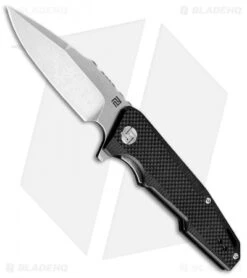 Artisan Cutlery Small Predator Liner Lock Knife Black G-10 (3" Stonewash)