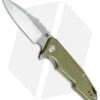 Artisan Cutlery Small Predator Liner Lock Knife OD Green G-10 (3" Stonewash)