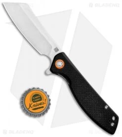Artisan Cutlery Small Tomahawk Liner Lock Knife Black G-10 (3" Stonewash) -Artisan Cutlery Shop Artisan Cutlery Small Tomahawk LL Black G 10 SW ATZ1815PSBKF BHQ 91785 jr bottlecap