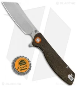 Artisan Cutlery Small Tomahawk Liner Lock Knife Micarta (3" Stonewash) -Artisan Cutlery Shop Artisan Cutlery Small Tomahawk LL Micarta SW BHQ 125434 jr bottlecap
