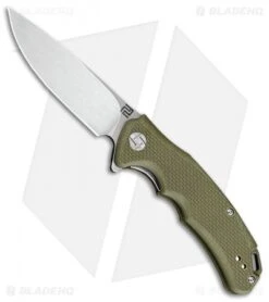 Artisan Cutlery Small Tradition Liner Lock Knife OD Green G-10 (3" Stonewash)