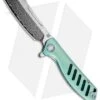 Artisan Cutlery Tomahawk Frame Lock Knife Green Titanium (3.8" Damascus) -Artisan Cutlery Shop Artisan Cutlery Tomahawk FL Green Ti Damascus BHQ 91777 jr