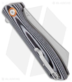 Artisan Cutlery Tomahawk Liner Lock Knife Smooth Black/White G-10 (3.8" SW) 8 Artisan Cutlery Tomahawk Liner Lock Knife Smooth Black/White G-10 (3.8" SW) -Artisan Cutlery Shop Artisan Cutlery Tomahawk LL smooth Black White G 10 SW BHQ 87231 jr side