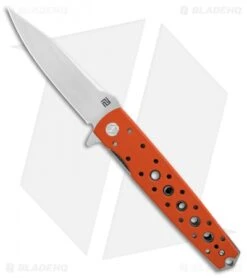 Artisan Cutlery Virginia Liner Lock Knife Orange G-10 (3.8" Satin)
